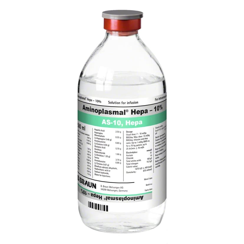 Aminoplasmal® Hepa-10%-Special amino acid solution for parenteral nutrition in liver disease